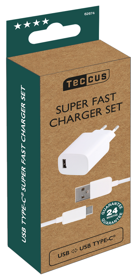 SUPDER FAST CHARGER SET (USB TO USB C)